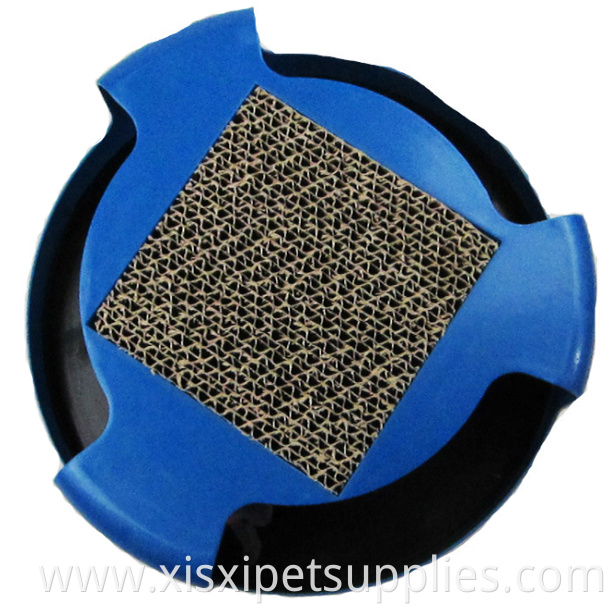 Plastic cat funny toys with sisal cat scratching board